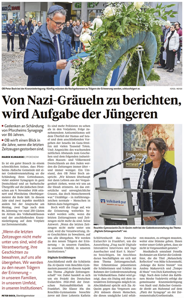 Von Nazi-Gräueln zu berichten, wird Aufgabe der Jüngeren